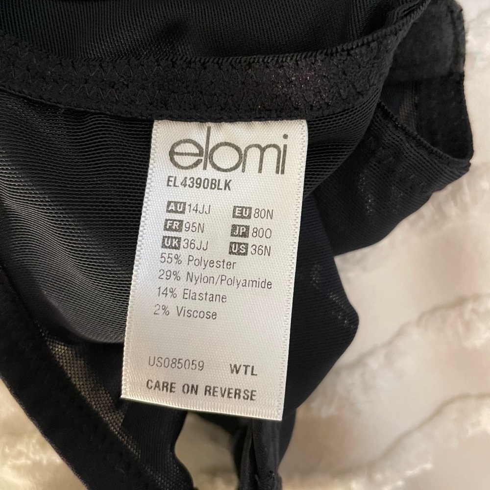 Elomi Lydia Underwire Bandless Bra 36N EUC - Picture 6 of 8